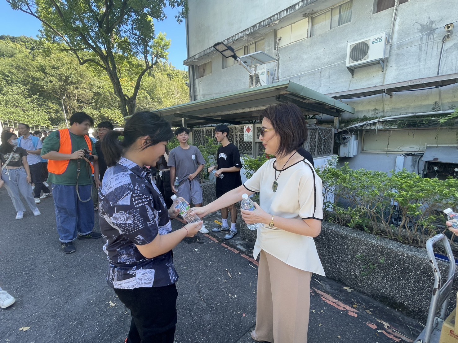校長親自參與，勉勵師生平日做好準備，守護自身安全