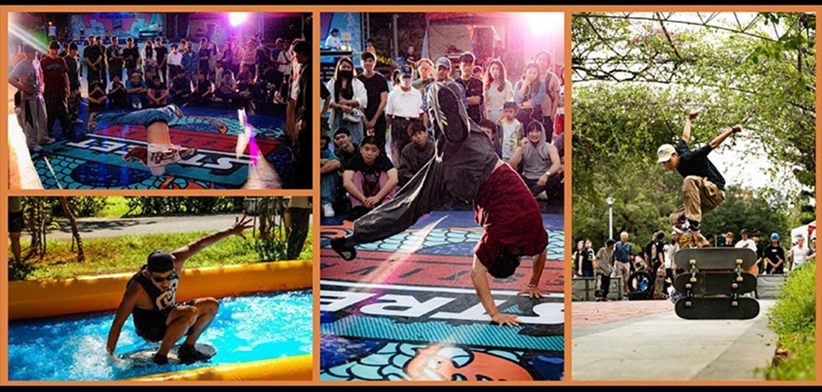 實踐大學企管系李尚祐同學帶領團隊推廣滑板、街舞、音樂、藝術等街頭文化。